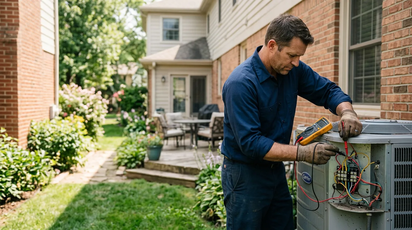 HVAC technician working near Searcy, AR